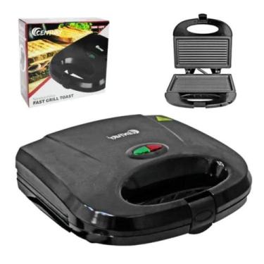 Imagem de Sanduicheira Elétrica Fast Gril Toast Preto 750w 127V - CENTURY, 110V