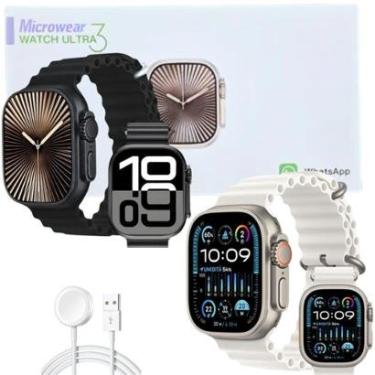 Imagem de Smartwatch Ultra U3W Lançamento 2025 Microwear Tela Amoled 49mm Relogio Inteligente Cha...