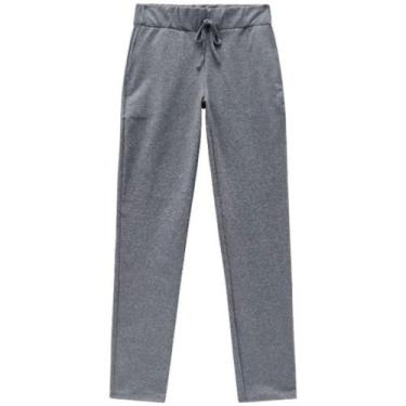 Imagem de Calça Moletom Reta Feminina Malwee Ref. 50964, Cinza escuro, M