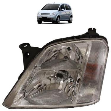 Imagem de Farol Dianteiro Meriva 2002 A 2012 Máscara Cromada - Automotive Import