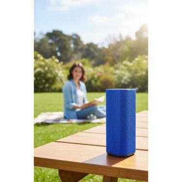 Imagem de Caixa Som Bluetooth Portátil 10W RMS Cor Azul - Congratulations Store