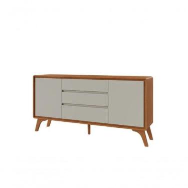 Imagem de Buffet Sinus 2 Porta 3 Gavetas Mavaular Naturalle-off White - MAVAULAR