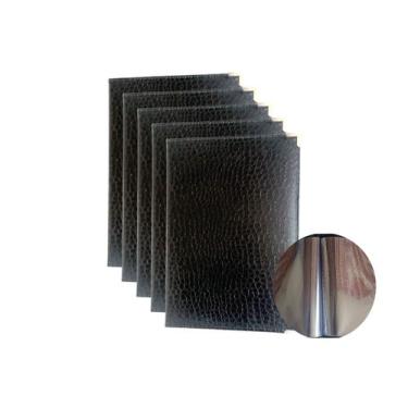 Imagem de Pasta Cardápio Luxo Croco c/ 04 Bolsas - kit 05 unid. - Zirin