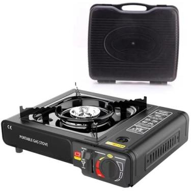 Imagem de Fogao a Gas Portatil 1 Boca 2.9kW Multiuso Camping Black - CTMD