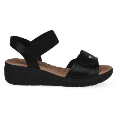 Imagem de Sandalia Feminina tiras autocolantes ortopedica joanete Comfortflex 24