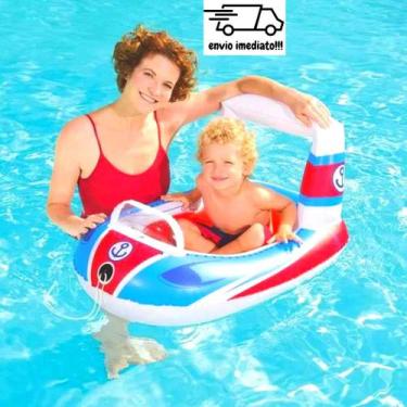 Imagem de Bóia Bote Inflável Para Crianças Modelo Barco 99 x 66 cm - Bestway