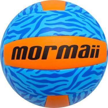 Imagem de Bola Vôlei de Praia Mormaii Pro Jaws Azul e Laranja VB-575-OR