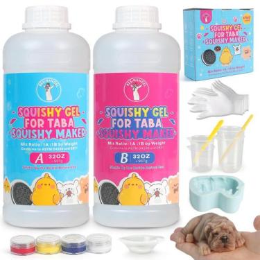Imagem de Kit Taba Squishy ResinAngel 64 oz com Gel de Silicone