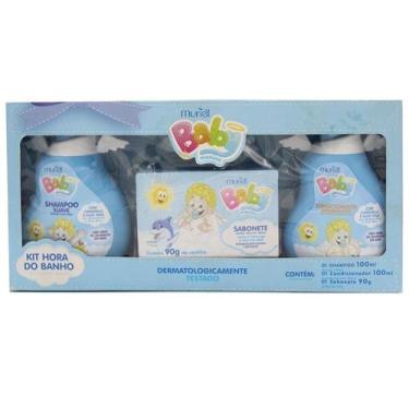 Imagem de KIT HORA DO BANHO MURIEL BABY MENINO - Shampoo, Condicionador e Sabone
