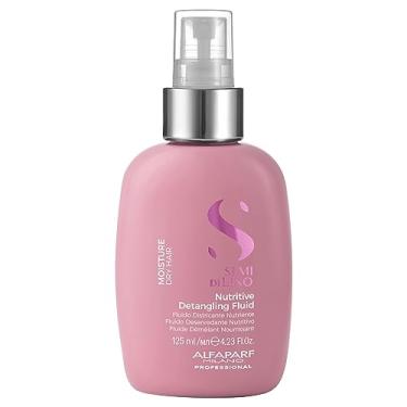 Imagem de Alfaparf Milano Semi Di Lino Moisture Nutritive Leave-In Detangling Fluid para cabelos secos - Seguro em cabelos tingidos - Qualidade de salão profissional 125ml