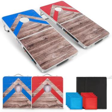 Imagem de Conjunto de Tabuleiro de Cornhole ropoda 122 x 61 cm Leve em Alumínio