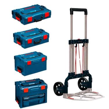 Imagem de Kit de Maletas L-BOXX 306 238 136 102 com Carrinho de Transporte Sistema Modular Bosch