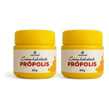 Imagem de Kit 2 Pomadas Própolis Clareadora Rosto Manchas E Espinhas - Nativa Br