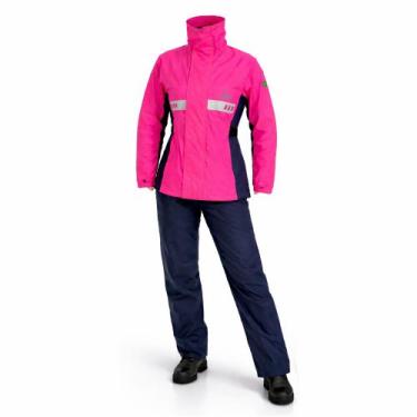 Imagem de Capa de Chuva Conjunto Motociclista WATERPROOF TRI-RACER - ROSA, G