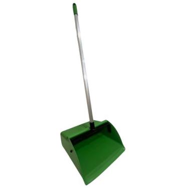 Imagem de Pá De Lixo Coletora Cabo Aluminio 75 Cm Profissio Star Clean Cor Verde