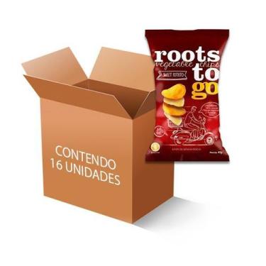 Imagem de Chips de Batata-Doces Roots to go contendo 16 unidades de 45g