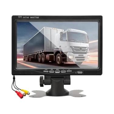 Imagem de Monitor De Carro TFT HD De 7 Polegadas, Tela 16:9, Entrada De Vídeo De
