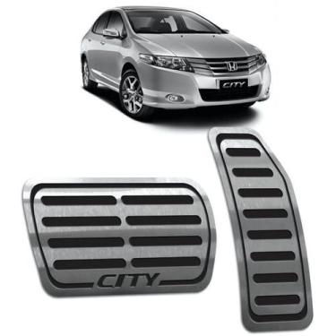 Imagem de Pedaleira Honda City 2010 até 2014 - automático Preto - Hi-nox