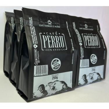 Imagem de Café Torrado e Moído Arábica 250g com 6 unidades - Perru