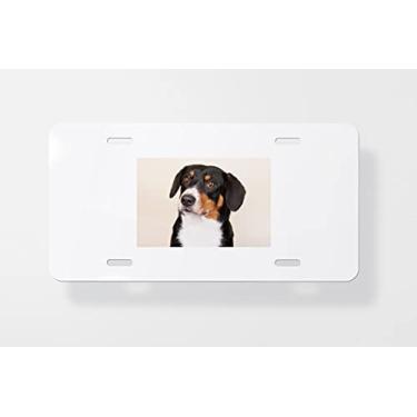 Imagem de Capa para placa de licença Portrait Sennen Hund – Capa para placa de carro – Capa para placa de carro 15 x 30 cm