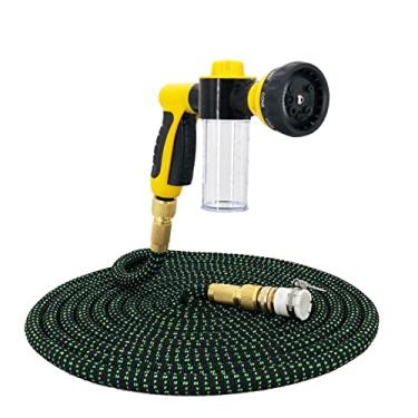 Imagem de AILHUA Bocal de água de mangueira de jardim conjunto regador mangueira de lavagem de carro pulverizador ferramenta de limpeza ajustável (Diameter : 1/2'', Lengh : 100ft)