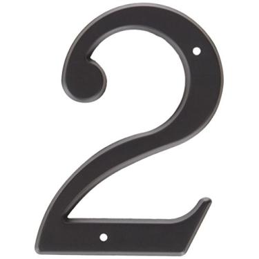 Imagem de Baldwin 90672190# 2 número de casa liso, preto