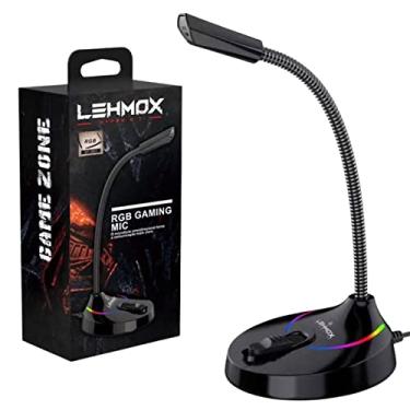 Imagem de Lehmox Microfone de Mesa para Gamer PC Computador YouTube Twitch Skype Videoconferência USB Omnidirecional