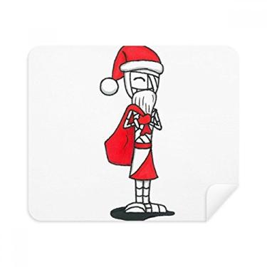 Imagem de Saco de chapéu de Papai Noel Horus, pano de limpeza, 2 peças, tecido de camurça