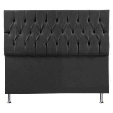 Imagem de Cabeceira Queen 1,60m Suede Cinza