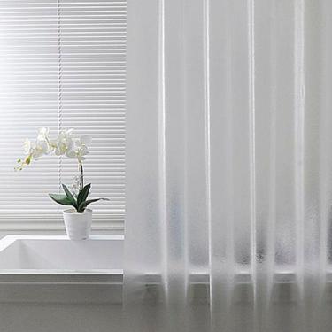 Imagem de 2 Cortinas Box Banheiro Fosca Antimofo