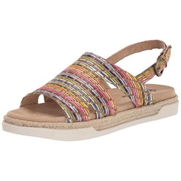 Imagem de Bella Vita Sandália masculina Kato Platform, Tecido multi brilhante, 10 X-Wide