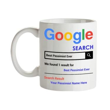 Imagem de Caneca Pessimista personalizada, Best Pessimist Ever, Caneca de Café Pessimista, Presentes Pessimistas, Pessimist Birthday Christmas Basket Gag Gift Idea, Caneca Pessimista com Nome Personalizado