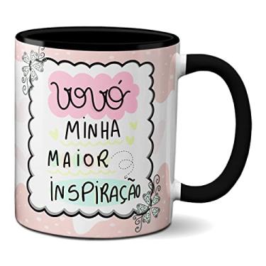Imagem de Caneca Presente Dia Dos Avós Vovó Minha Maior Inspiração (Preta)