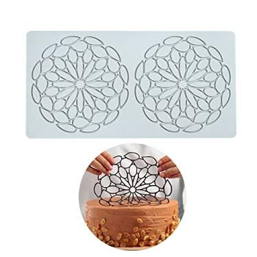 Imagem de Moldes de silicone 3D moldes de chocolate de folha oca favo de mel molde de doce de abelha molde de flor molde de fondant topo de bolo decoração artesanal de açúcar (J_Flower_26,4 x 13,4 x 0,3 cm)