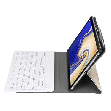 Imagem de A510 Bluetooth 3.0 Ultra-fino e destacável Caixa de tablet de couro Bluetooth para Samsung Galaxy Tab A 10.1 T510 / T515, com caneta e suporte