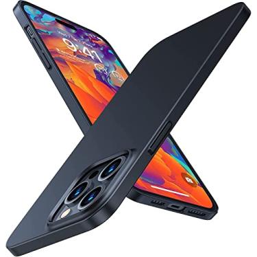 Imagem de Capa Capinha Para iPhone 14 Pro Max Tela 6.7 Case Acr�lica Fosca Fina - Danet (Preta)