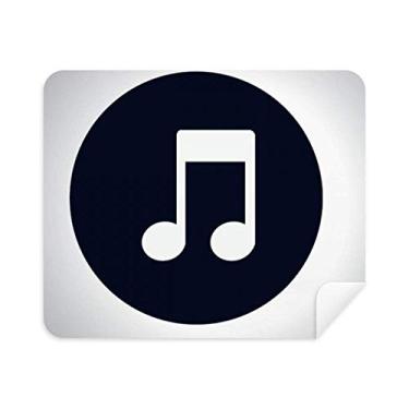 Imagem de DIYthinker Limpador de tela branco duplo notas musicais 2 peças tecido camurça
