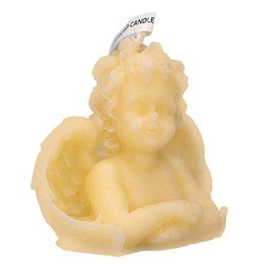 Imagem de Vela Perfumada, Delicada Forma de Anjo, Leve, Aromaterapia, Vela Perfumada para Casa, Quarto, Escritório (Amarelo)