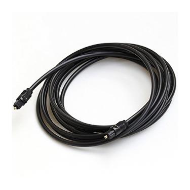 Imagem de Cabo Óptico 4.0mm Toslink para PC TV DVD Stereo to - 3 Metros - Preto