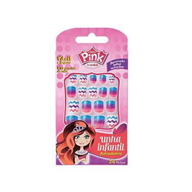 Imagem de KISS NY PINK UNHA INFANTIL RAINBOW, Kiss New York, Design arco/íris (azul/roxo e rosa)