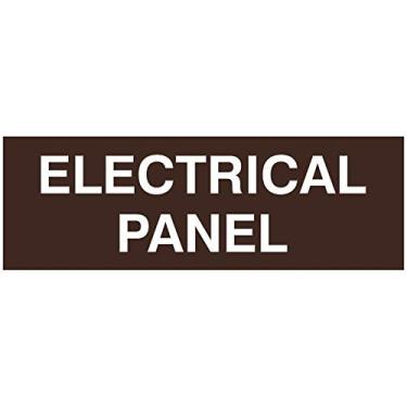 Imagem de Painel elétrico para porta/parede - Plástico gravado a laser - Placa perfeita para casa, negócios ou escola