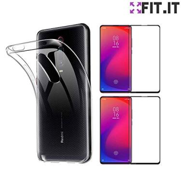 Imagem de [FIT.IT] Capa Tpu Flexível Xiaomi Mi 9t + 2 Películas Nano Gel Flexível Cobertura Total