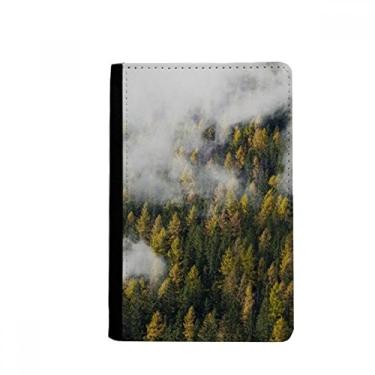 Imagem de Porta-passaporte Forest Mountain Fog Cloud, Autumn Passport Holder Notecase Burse Capa carteira porta-cartões