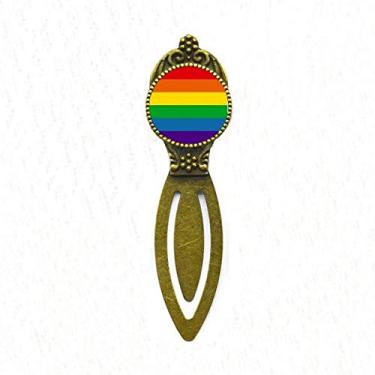 Imagem de Marcador de página retrô arco-íris gay lesbian bissexuais LGBT