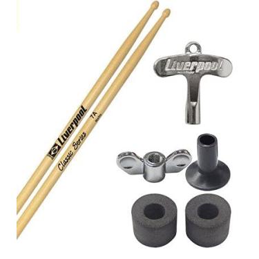 Imagem de Kit Par de Baquetas 7AM Classic+Kit Reparo e Chave Liverpool