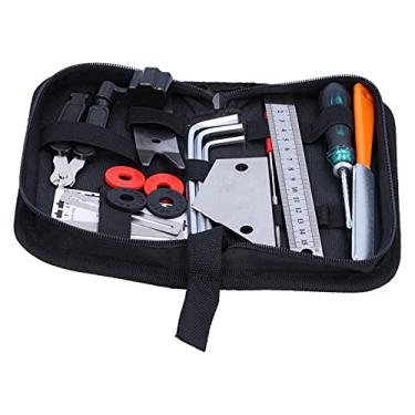 Imagem de Conjunto de ferramentas de guitarra, ferramentas de reparo de guitarra, régua de nivelamento de arquivos para manutenção de instrumentos de corda