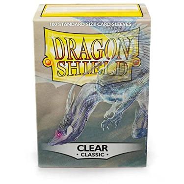 Imagem de 10 Pack Dragon Shield Classic Clear Standard Size 100 ct Card Sleeves Display Case