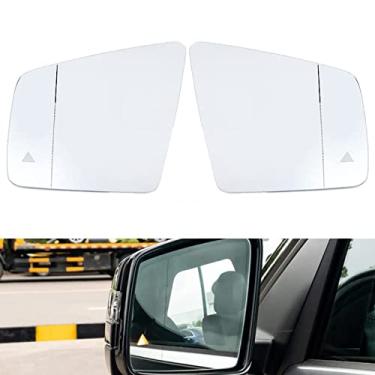 Imagem de JESYMBX Para Mercedes-Benz GL ML GLE Class W164 W166 2010-2018 Grande Angular Aquecido Asa de Aviso Retrovisor Vidro Esquerdo e Direito
