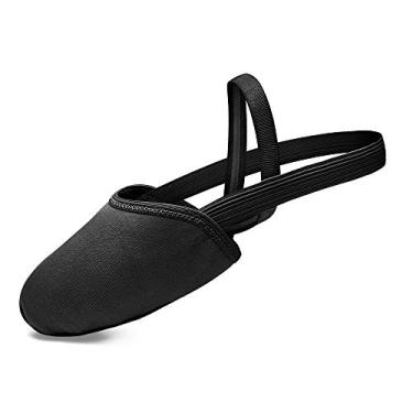 Imagem de Stelle Sapatos de dança femininos masculinos de lona pirueta lírica sapatos de balé turners sapatos de dança contemporâneos, Preto, 3-4 Women/2-3 Men