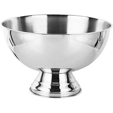 Imagem de Tigela De Aço Inoxidável | Baldes Refrigeradores De Gelo | Banheira De Bebidas | Balde De Bebidas | Taça De Champanhe | Refrigerador De Vinho | Banheira De Festa 13,5L,Prata,Bonny369